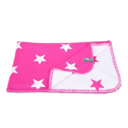 cot blanket star fuchsia white 2999001 en G