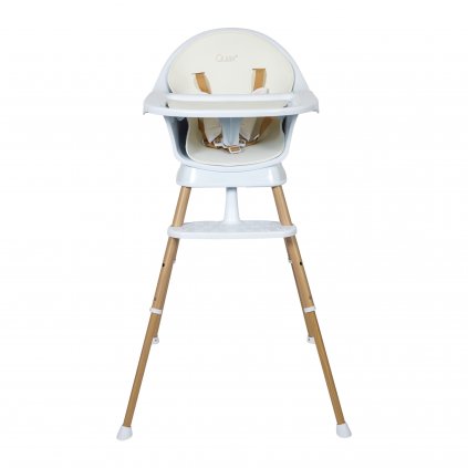 Quax detská jedálenská stolička Ultimo 3 Luxe - White/natural nunobaby.sk