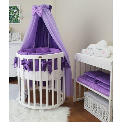 ComfortBaby 14-ks set do postieľky fialový