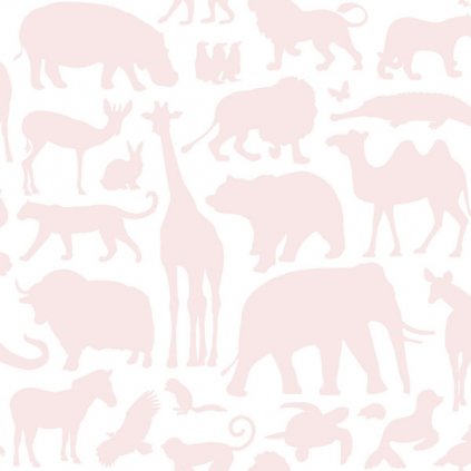 Tapeta Animals soft pink