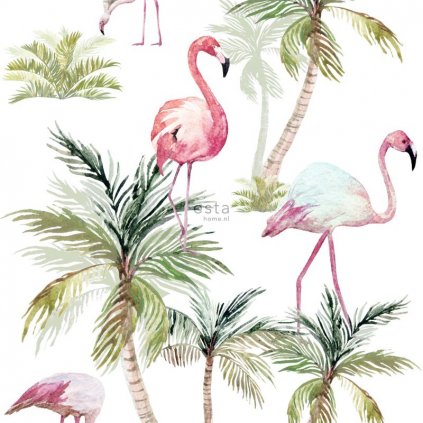 Fototapeta XXL Flamingos pink