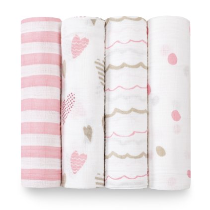 2045 0 classic swaddles 4 pack heartbreaker rolled product
