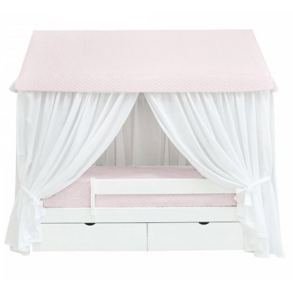 detská posteľ Dream v tvare domčeka ružová 160x80cm nunobaby.sk