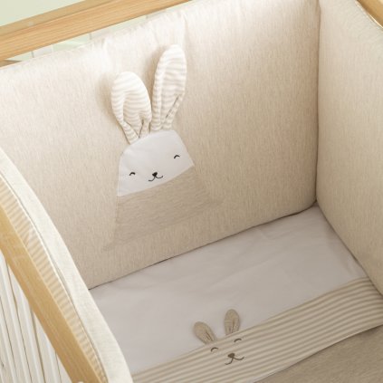 Nanán set prádla do detskej postieľky Bunny béžový nunobaby.sk