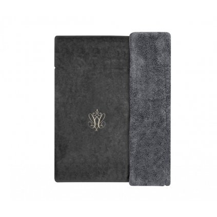 Anthracite Gloss plush blanket 1