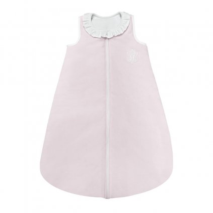 Sleeping bag with collar baby pink 1