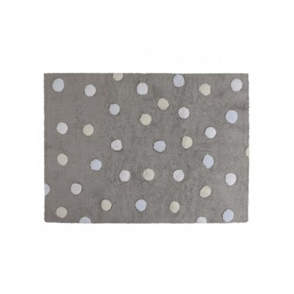 2920 koberec tricolor dots grey blue 120x160cm lorena canals