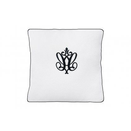 dekoračný vankúš s logom biely nunobaby.sk