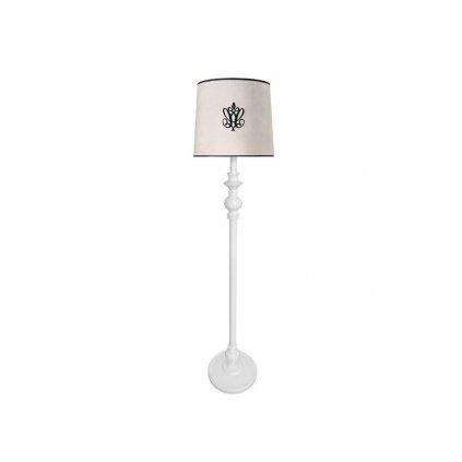 stojacia lampa s ozdobnou nohou béžová nunobaby.sk