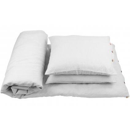 posteľná obliečka 100% ľan šedá 140x200cm nunobaby.sk