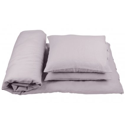 posteľná obliečka 100% ľan šedá 140x200cm nunobaby.sk