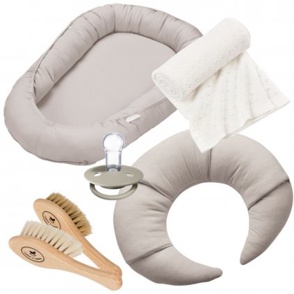 novorodenecká súprava Minimal béžová nunobaby.sk