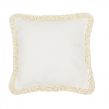 Boho vankúš zdobený strapcami vanilka nunobaby.sk