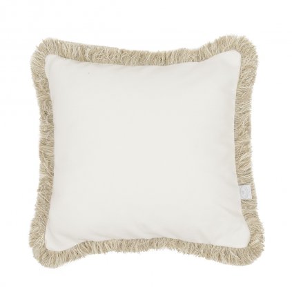 dekoračný vankúš so strapcami vanilka s béžovou nunobaby.sk