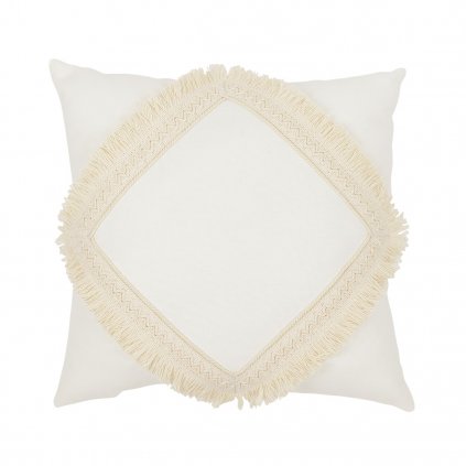 Boho vankúš so strapcami vanilka nunobaby.sk