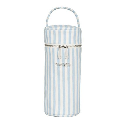 feeding bottle holder in light blue canvas 18392 9098