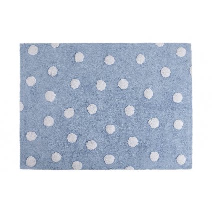 Lorena Canals prateľný koberec Dots Blue - White