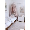 Ľanový baldachýn Pure Nature púdrovo ružový nunobaby.sk
