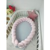Pletenec powder pink 1