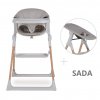 SADA - Quax jedálenská stolička Viola + lehátko (2v1) - šedá nunobaby.sk