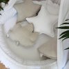 Cotton & Sweets Boho Bubble dekoračný vankúš hviezda biela 4 nunobaby.sk