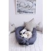 Pure Nature dekoračný vankúš hviezda zo 100% ľanu bledo šedá 3 nunobaby.sk