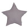 Pure Nature dekoračný vankúš hviezda zo 100% ľanu šedá nunobaby.sk