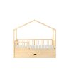 eng pl Dream nest pine house bed 80x160 along with two safety rails and a drawer 1090 6