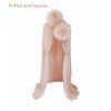 Veľka trblietavá girlanda Pom - Cream