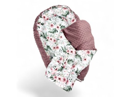 set do postýlky - růže se starorůžovou