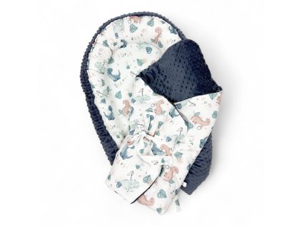 set do postýlky - dino