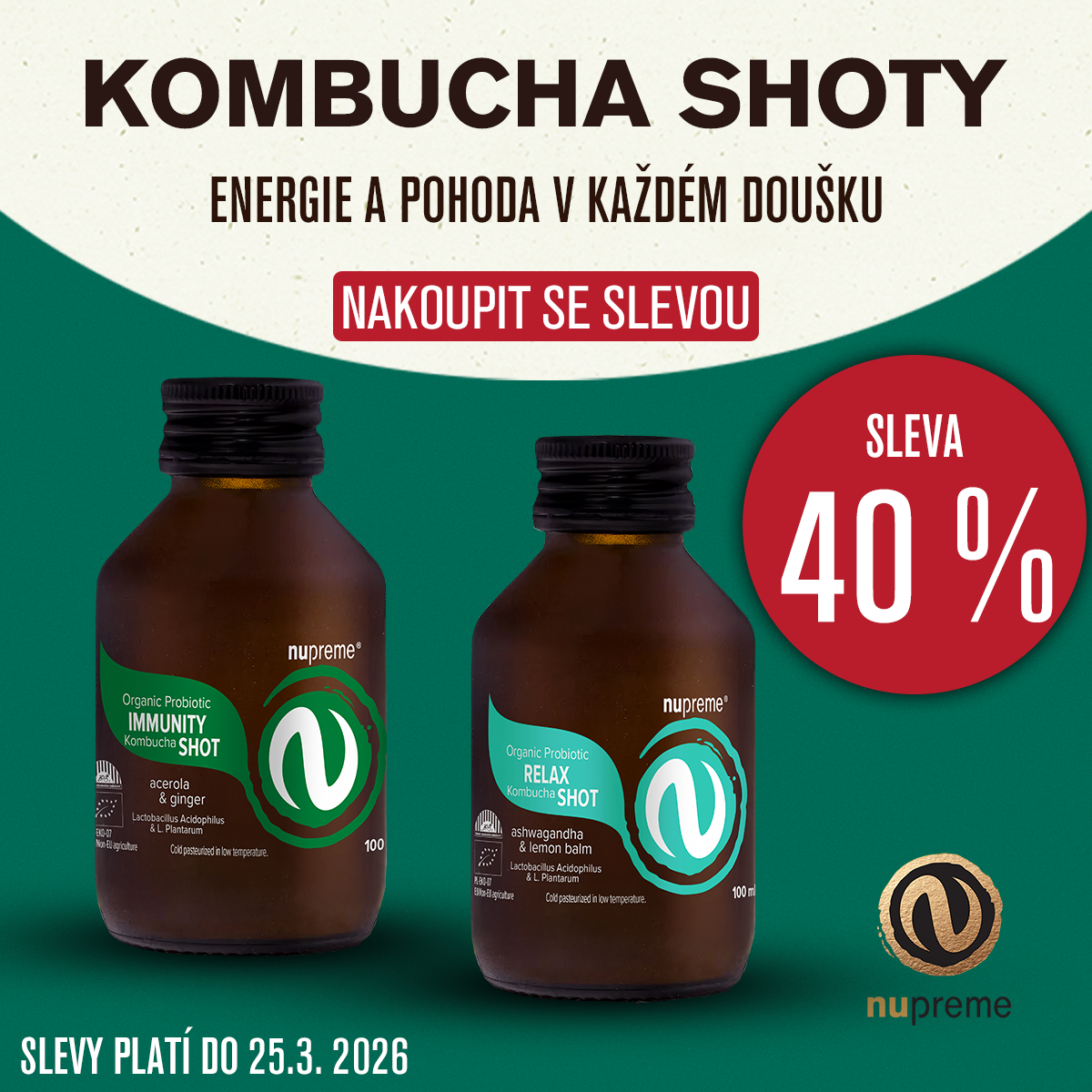 Shoty 40 % sleva