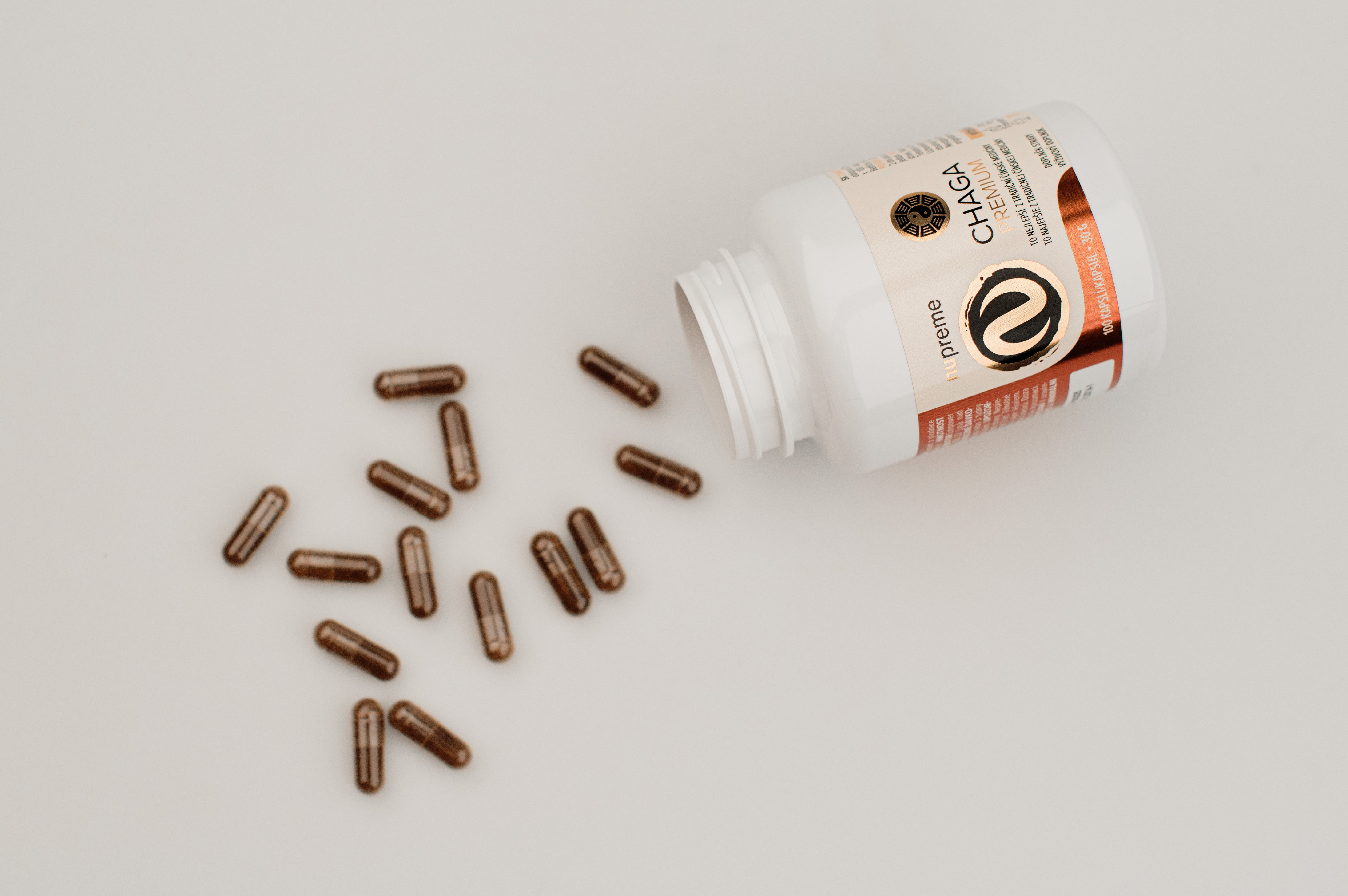 Chaga extract 100 kapslí NUPREME Obrázek