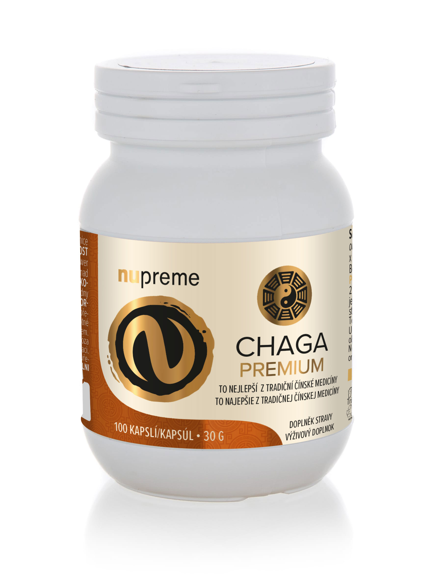 Chaga extract 100 kapslí NUPREME Obrázek
