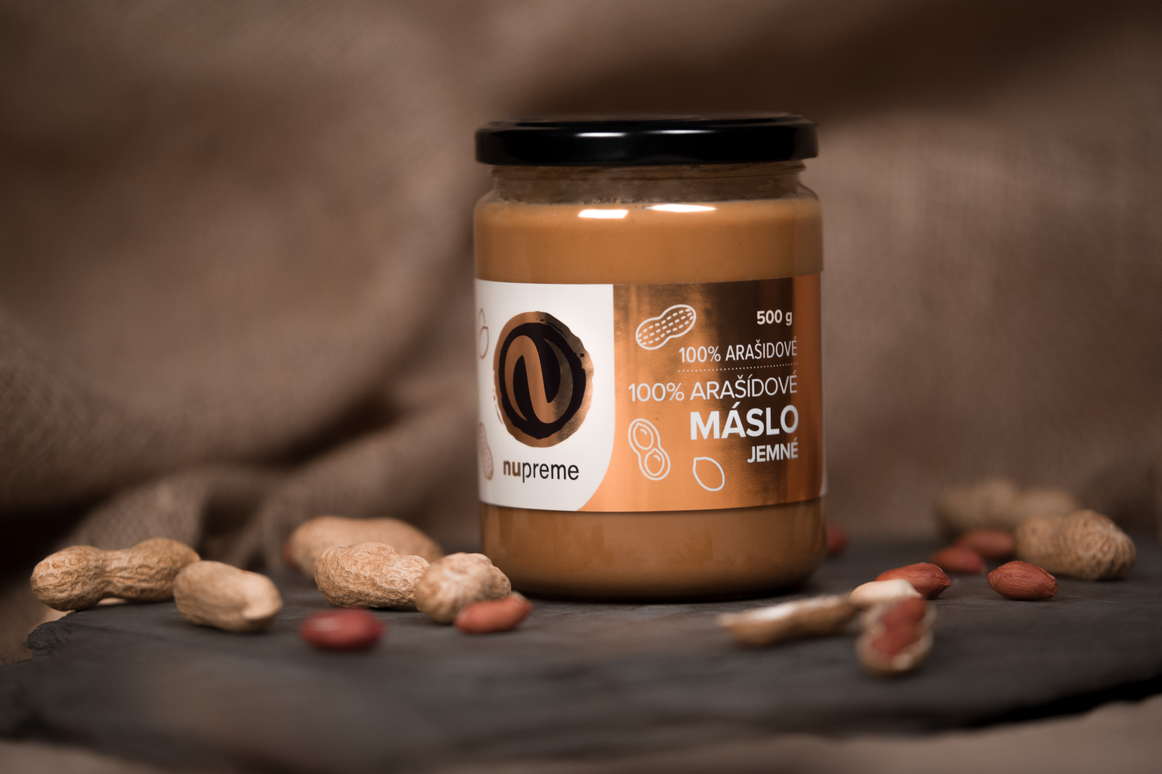 Arašídový krém jemný 500g NUPREME Obrázek