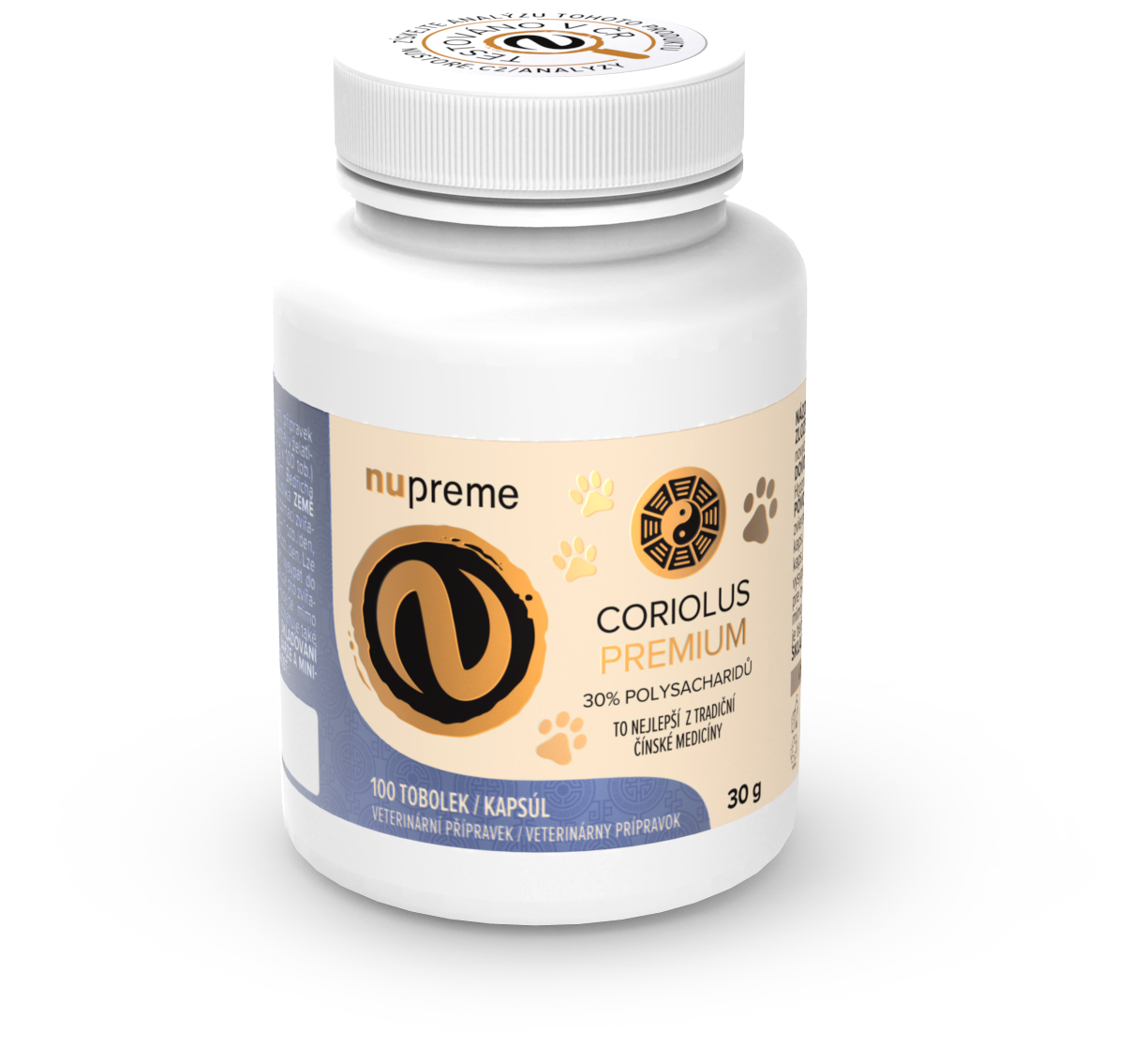 Nupreme Coriolus extrakt 100 kapslí
