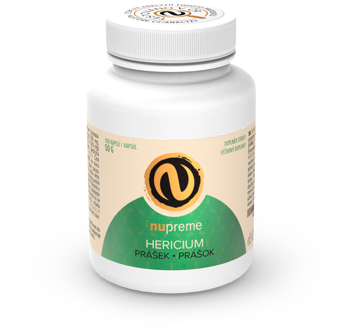 Nupreme Hericium BIOMASA 100 kapslí