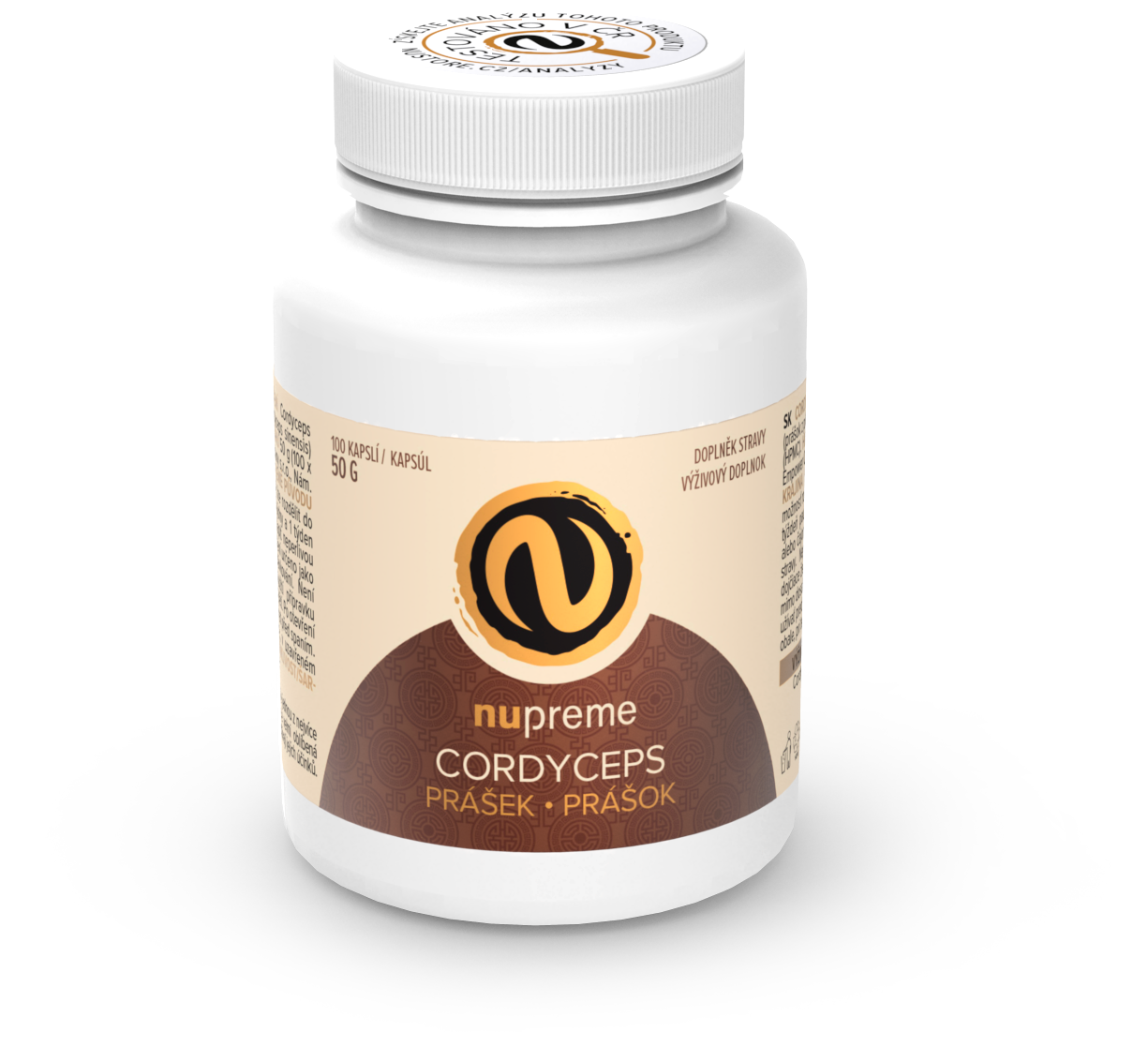 Nupreme Cordyceps BIOMASA 100 kapslí