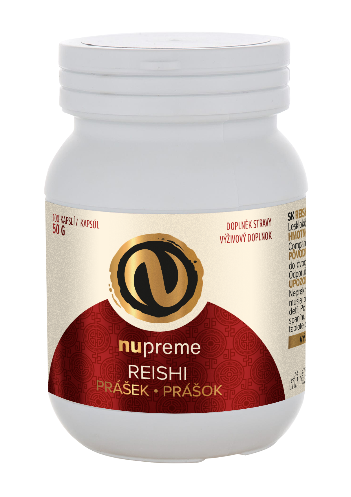 Reishi BIOMASA 100 kapslí NUPREME Obrázek