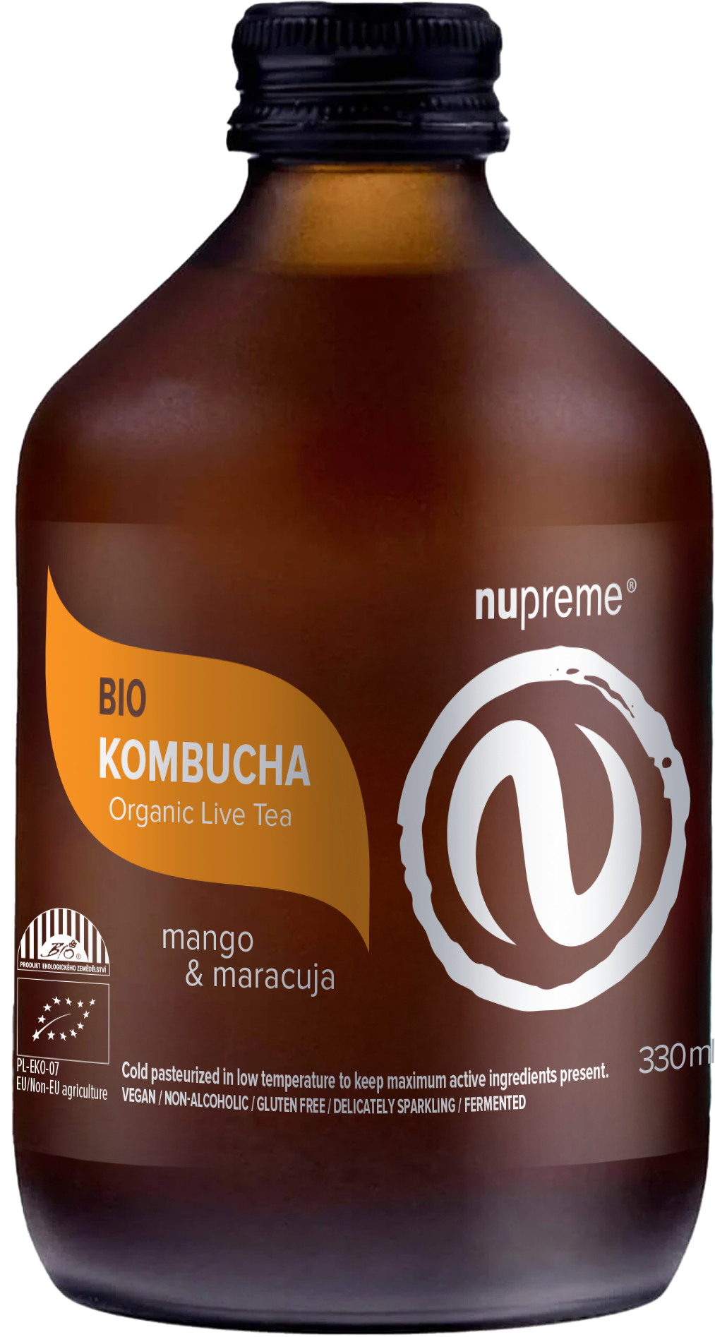 Nupreme Kombucha Mango & Maracuja 330 ml BIO
