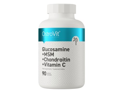 eng pl OstroVit Glucosamine MSM Chondroitin Vitamin C 90 tablets 27157 1