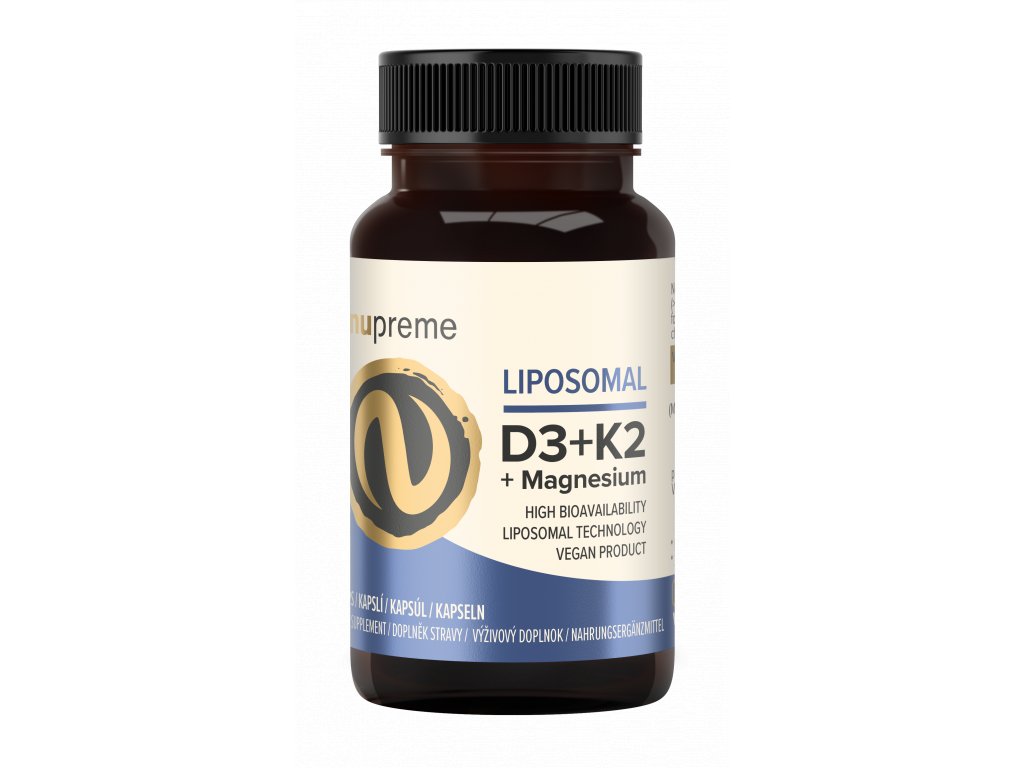 Liposomal Vit. D3+K2 30 kapslí NUPREME Vitamín Magnesium