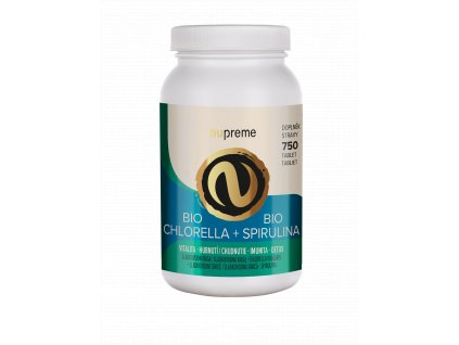 Chlorella+Spirulina nupreme bio podpora hubnutí detox imunita