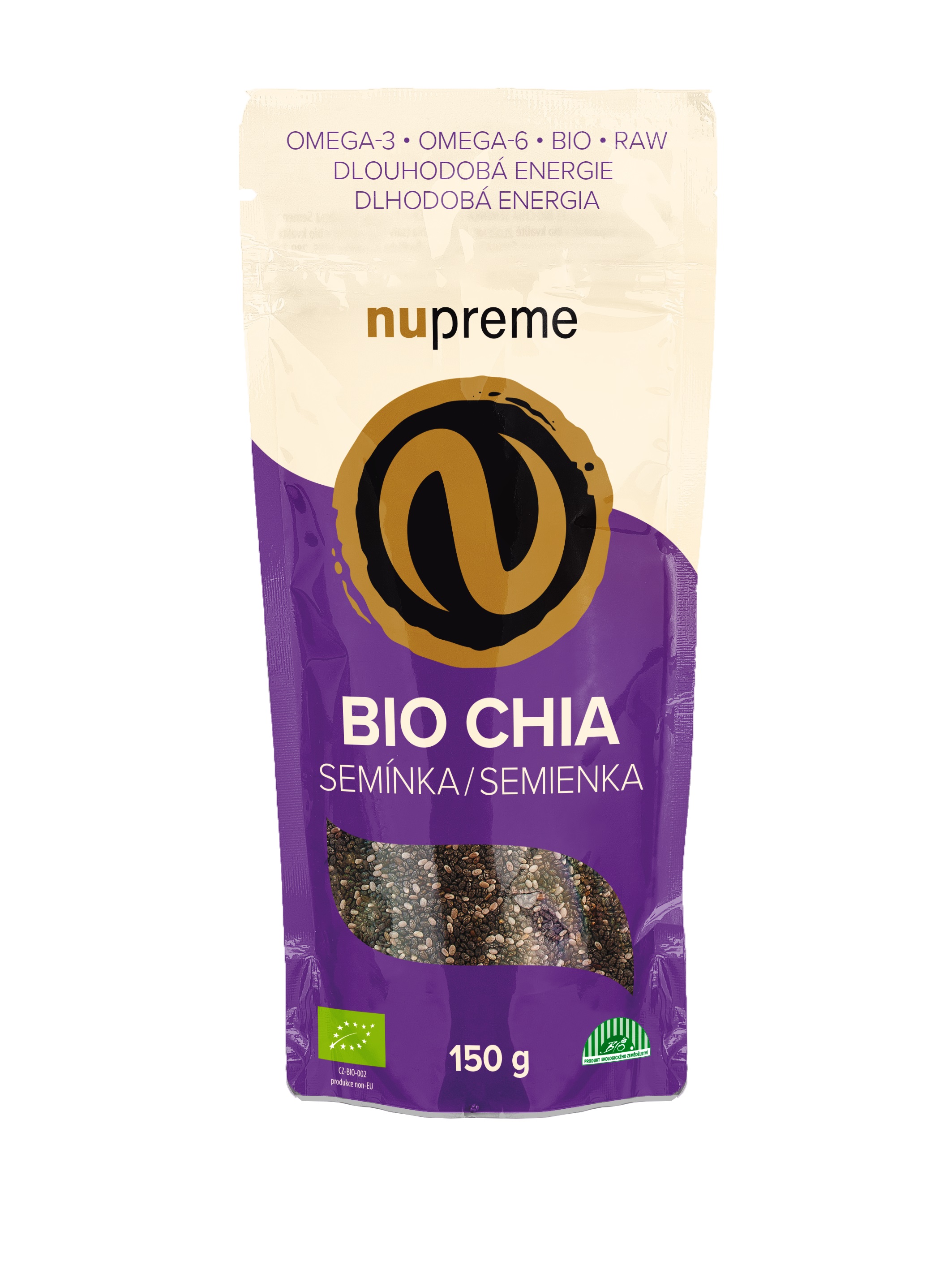 Chia semínka 150g BIO NUPREME