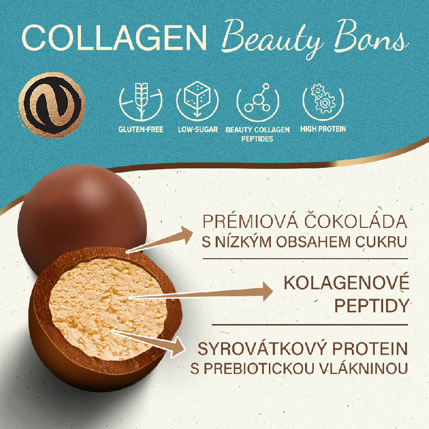 Beauty Bons tmavá čokoláda 80g NUPREME Obrázek