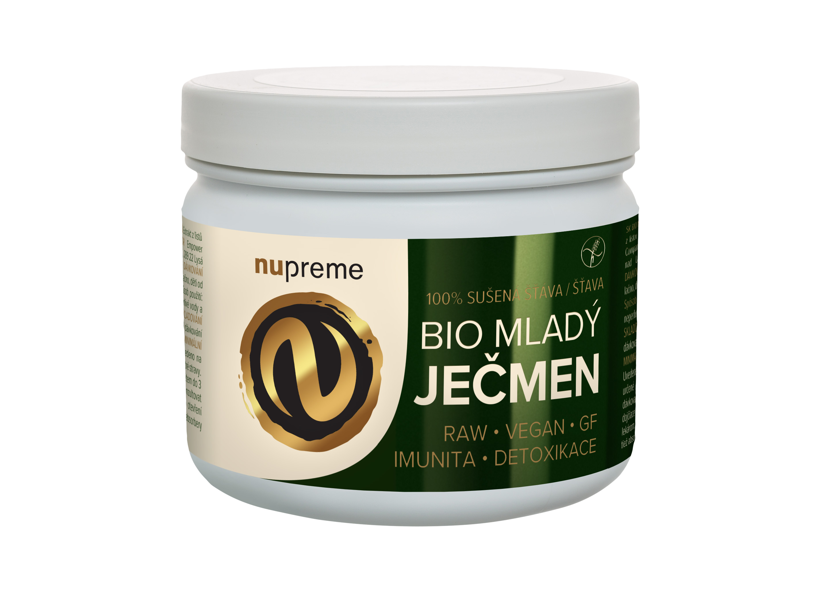 Levně Mladý ječmen premium 200 g BIO NUPREME