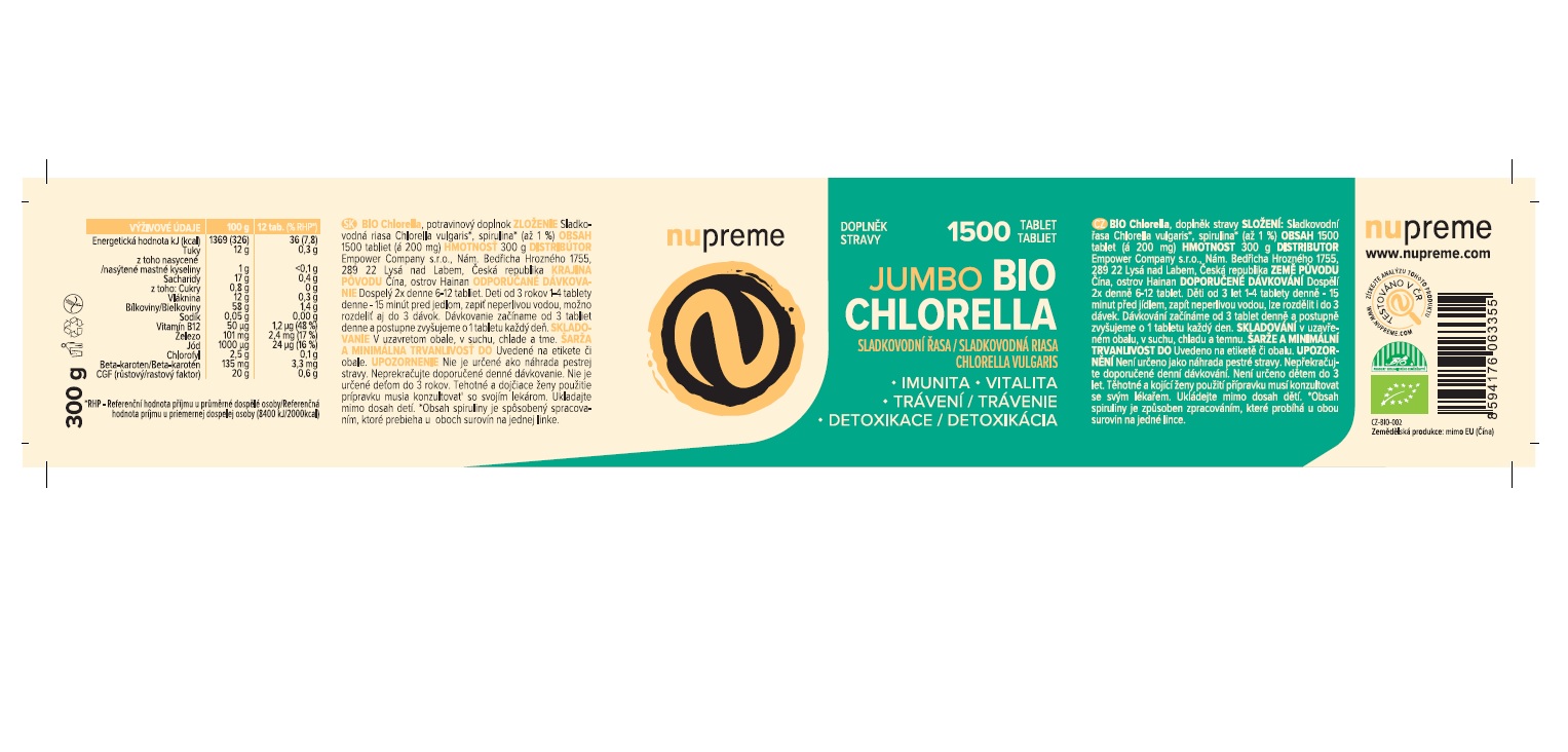 Nupreme BALÍČEK Spirulina+Chlorella Jumbo Obrázek