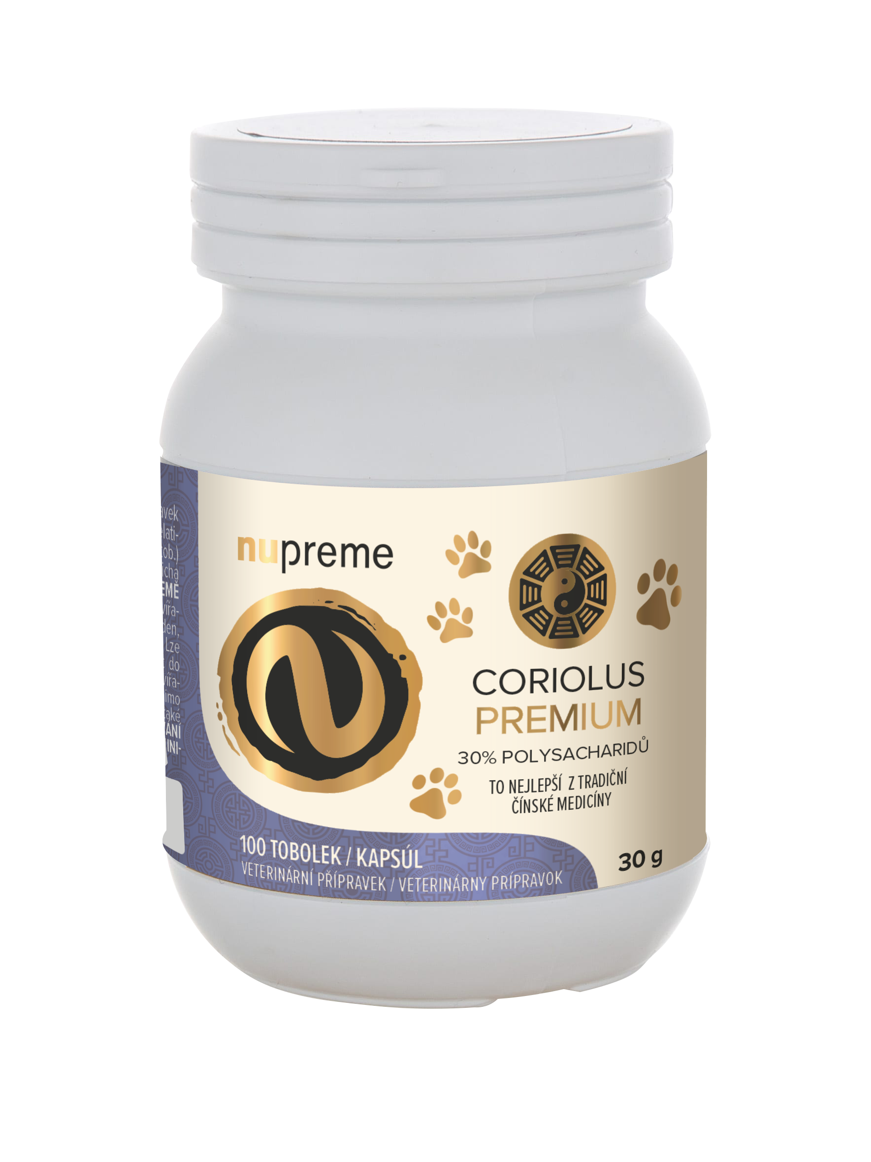 Coriolus extrakt 100 kapslí NUPREME Obrázek