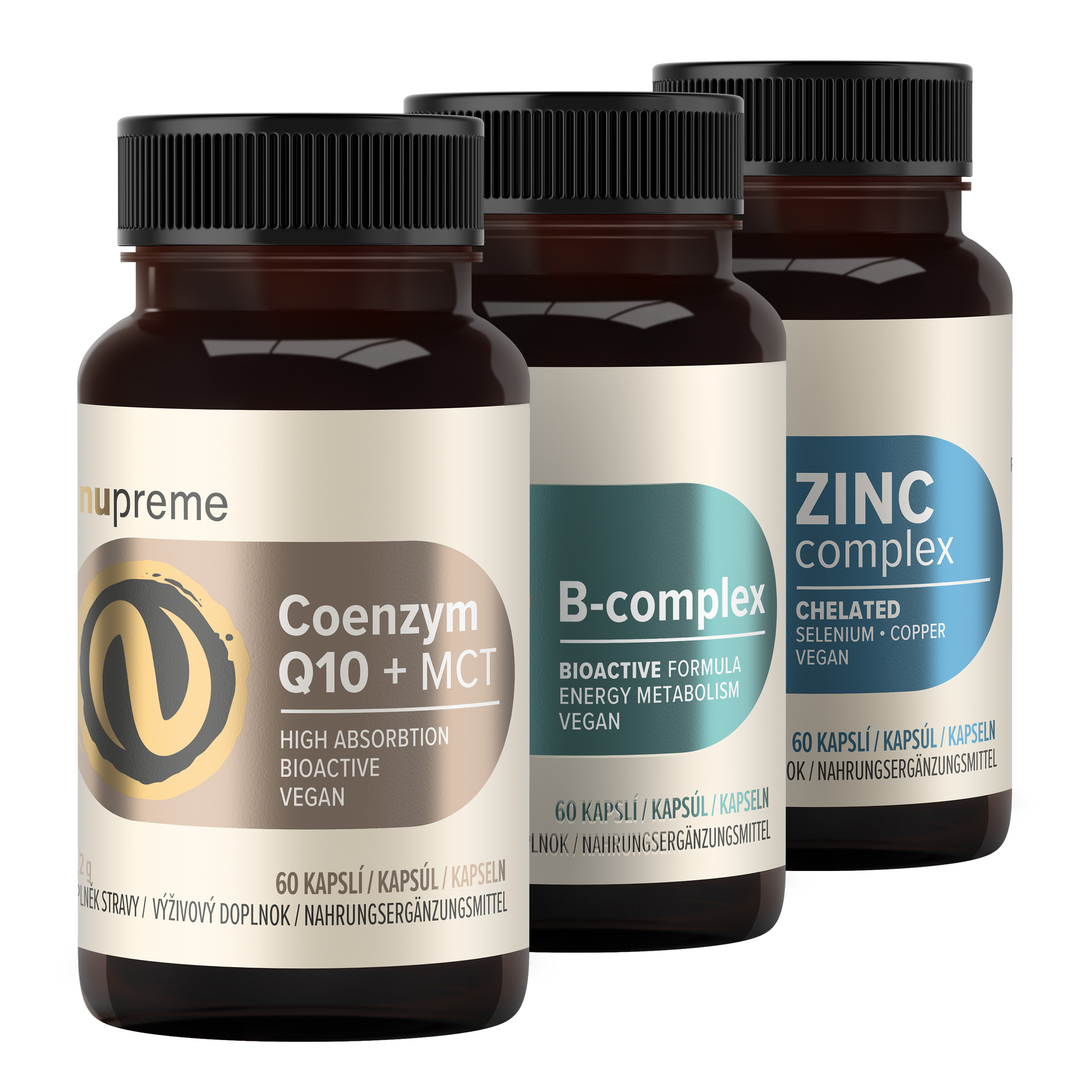 Levně Bioaktivní Zinek + B Complex + Coenzym Q10 NUPREME