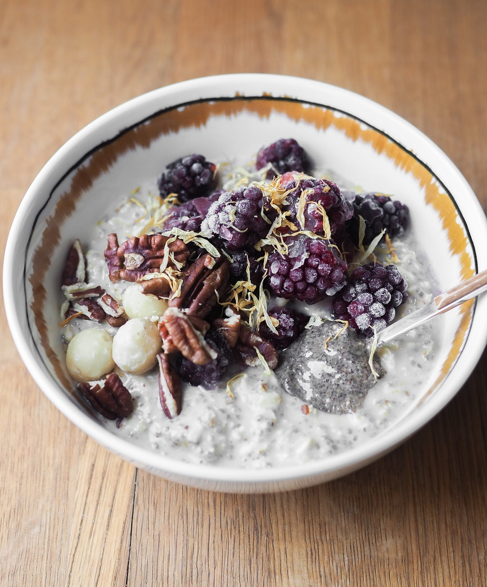 Makové overnight oats